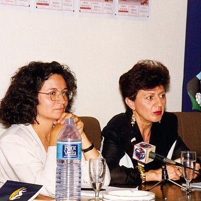 1997. Con Concha García en La Rambla, Córdoba